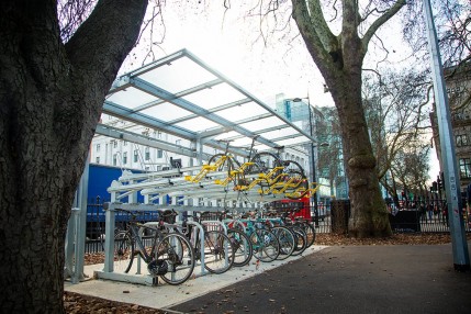 Coventry Cantilever Two Tier Cycle Shelter - Environmental Street Furniture