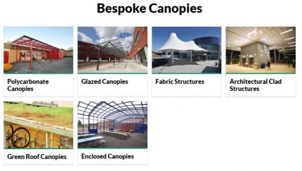 Entrance and School Building Canopies - Environmental Street Furniture