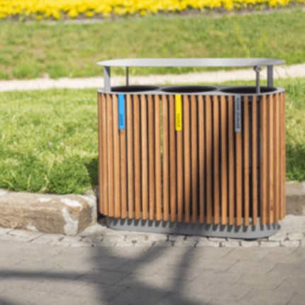 Quinbin Litter Bin - Environmental Street Furniture