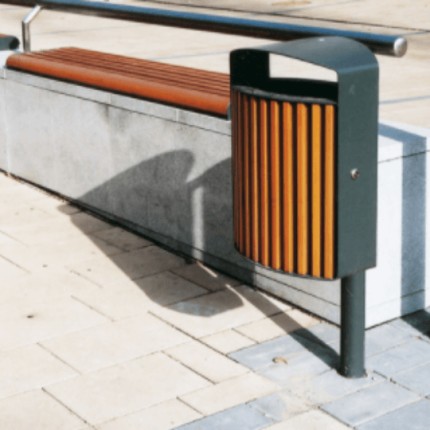 Lina Litter Bin - Environmental Street Furniture