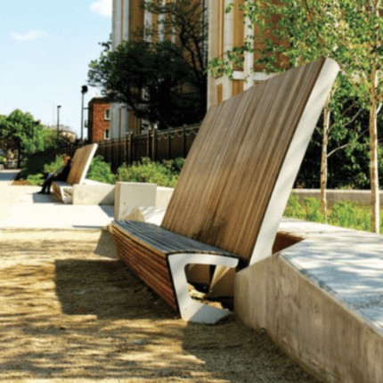 Landscape Park Bench - Environmental Street Furniture