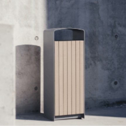 Prax Litter Bin - Environmental Street Furniture