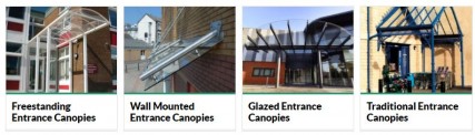 Entrance and School Building Canopies - Environmental Street Furniture