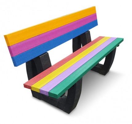 Moulded Backrest Bench - Environmental Street Furniture