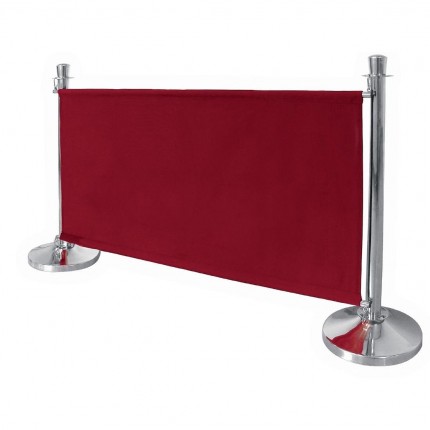 Al Fresco Red Canvas Barrier - Environmental Street Furniture