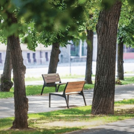 Miela Park Bench - Environmental Street Furniture