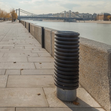 Cylindre Litter Bin - Environmental Street Furniture