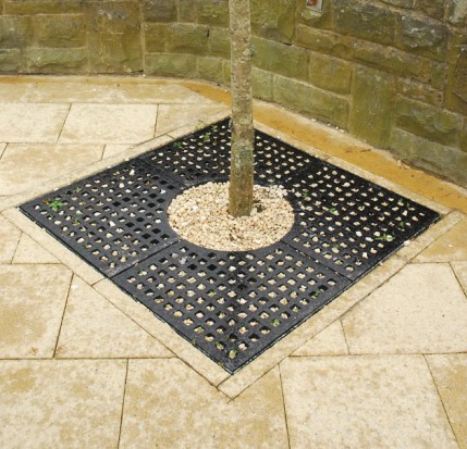 Riviere Square Hole Tree Grille - 1200 x 1200mm - Environmental Street Furniture