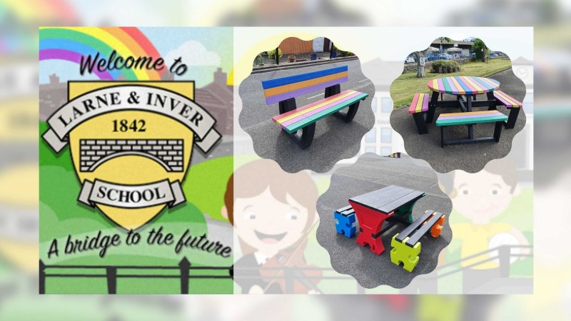 Larne and Inver Primary School - Environmental Street Furniture