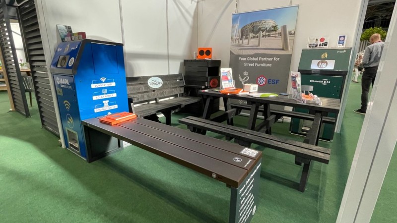 ESF Exhibit at the Landscape Show 2022 - Environmental Street Furniture