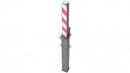 Heavy Duty Square Telescopic Security Post RRB/SQ8/G - Environmental Street Furniture