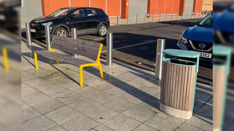 Hillview Retail Park, Belfast - Environmental Street Furniture