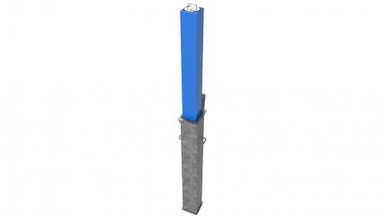 Large Square Telescopic Security Post RRB/SQ20/GPC - Environmental Street Furniture