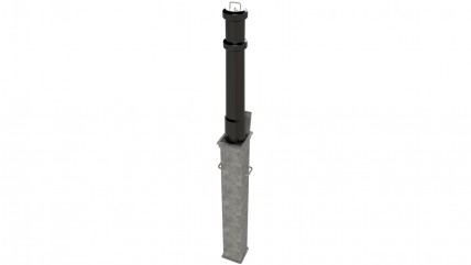 Polymer Cast Telescopic Security Post RRB/PSU - Environmental Street Furniture