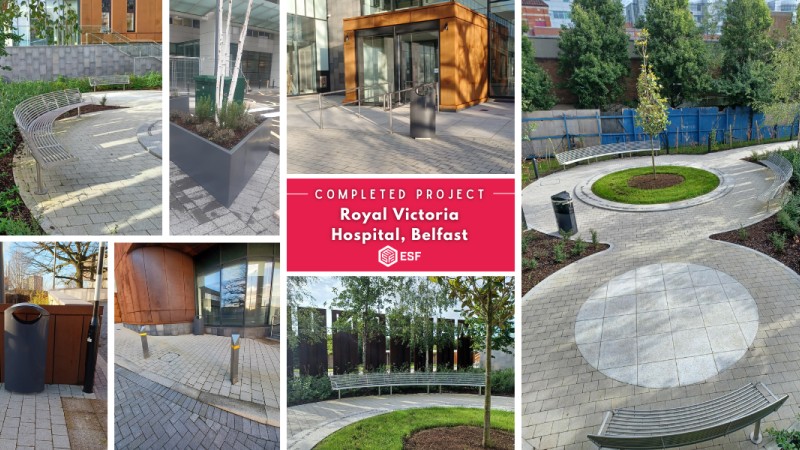 Royal Victoria Hospital, Belfast - Environmental Street Furniture