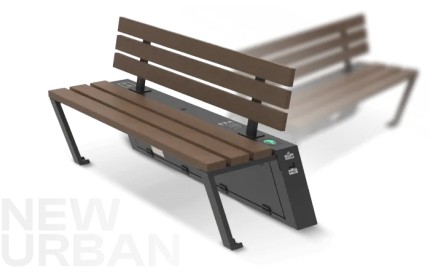 Urban Solar Bench - Environmental Street Furniture