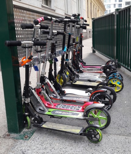 Rollerstop - the lockable parking and storage solution for scooters - Environmental Street Furniture