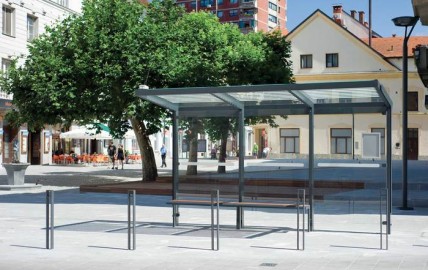Aureo Bus Shelter - Environmental Street Furniture