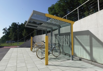 Aureo Velo Cycle shelter - Environmental Street Furniture
